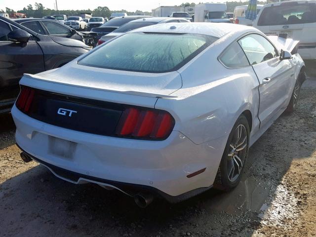 1FA6P8CF5F5342145 - 2015 FORD MUSTANG GT WHITE photo 4