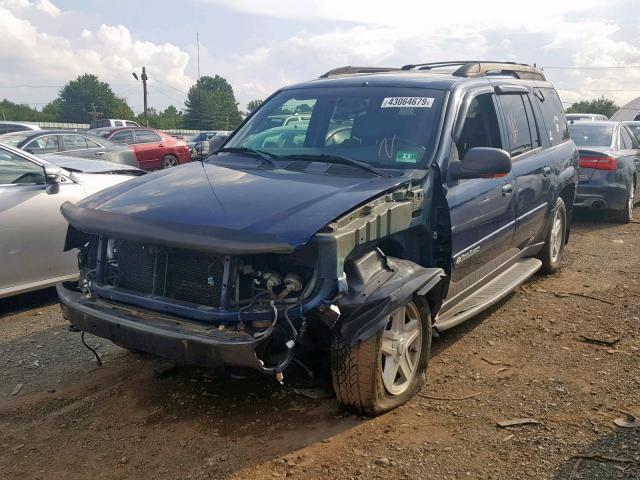 1GNET16S236235455 - 2003 CHEVROLET TRAILBLAZE BLUE photo 2