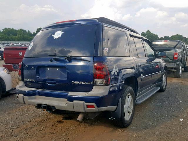 1GNET16S236235455 - 2003 CHEVROLET TRAILBLAZE BLUE photo 4