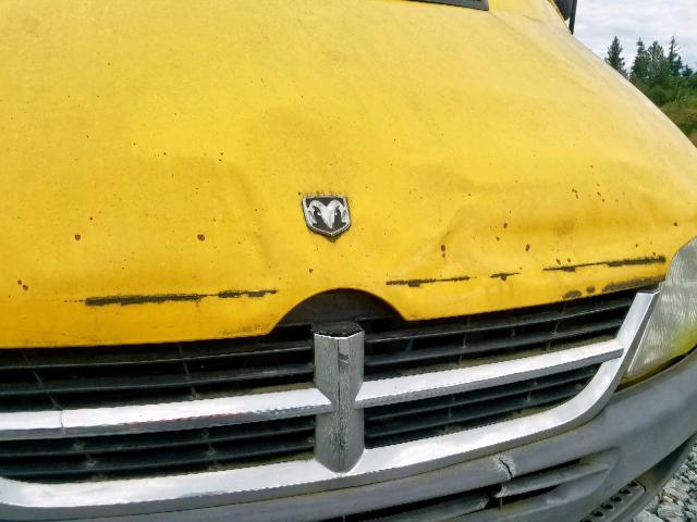 WD0PD744X55795892 - 2005 DODGE SPRINTER 2 YELLOW photo 7