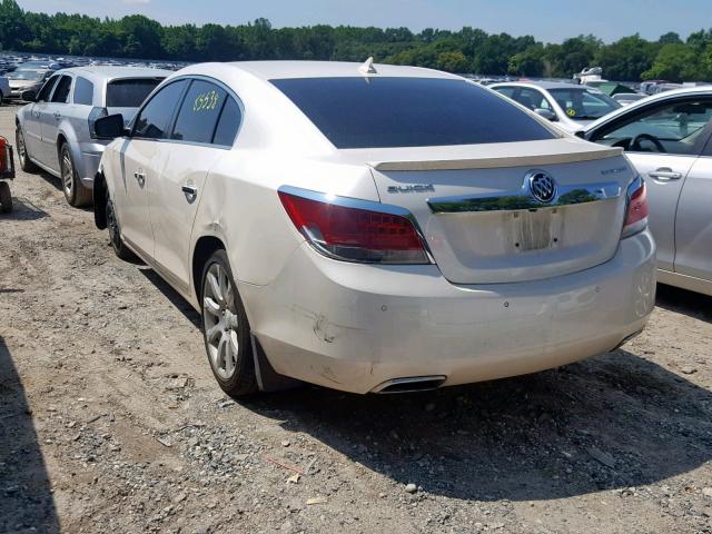 1G4GJ5E33CF125583 - 2012 BUICK LACROSSE T WHITE photo 3