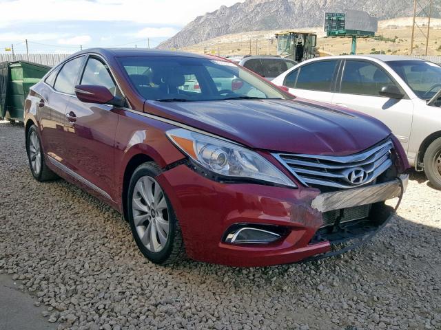 KMHFH4JG7EA382725 - 2014 HYUNDAI AZERA GLS RED photo 1