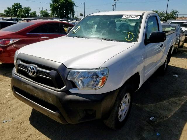 5TFNX4CN9EX031889 - 2014 TOYOTA TACOMA WHITE photo 2