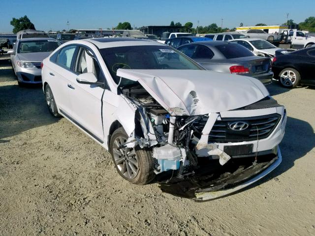 5NPE34AF3HH507982 - 2017 HYUNDAI SONATA SPO WHITE photo 1