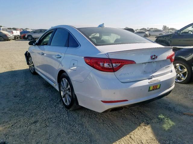 5NPE34AF3HH507982 - 2017 HYUNDAI SONATA SPO WHITE photo 3