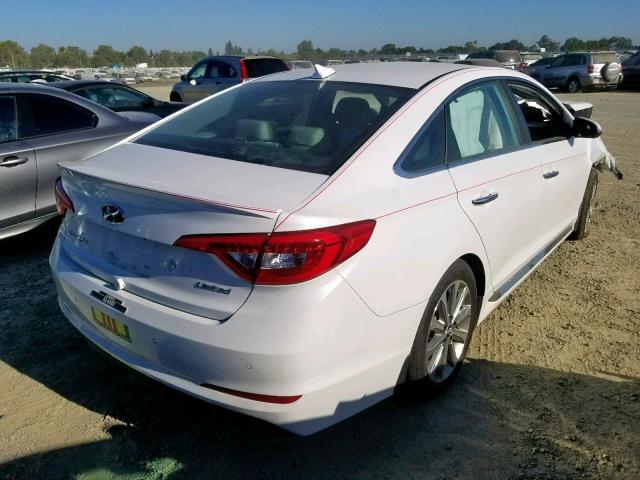 5NPE34AF3HH507982 - 2017 HYUNDAI SONATA SPO WHITE photo 4