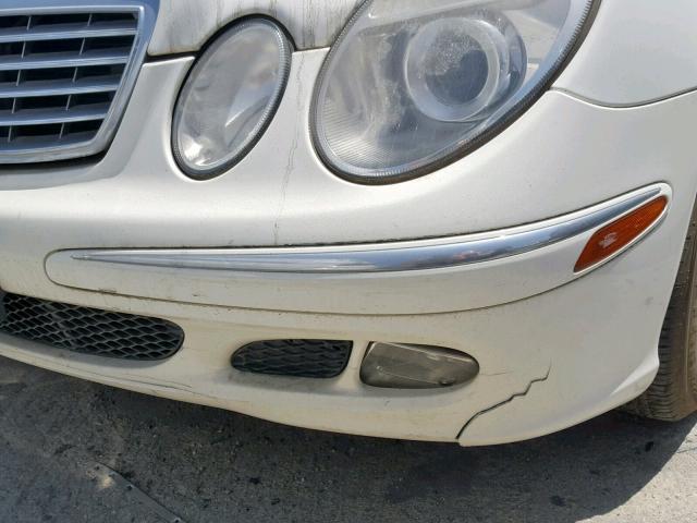 WDBUF65J34A551395 - 2004 MERCEDES-BENZ E 320 WHITE photo 9