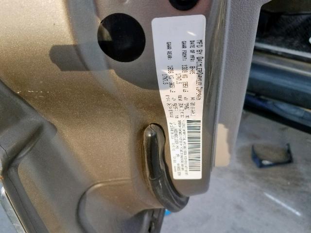 1J8HG58N66C123670 - 2006 JEEP COMMANDER TAN photo 10