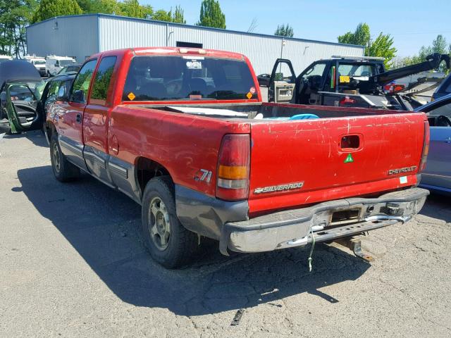 1GCEK19T3XE176802 - 1999 CHEVROLET SILVERADO RED photo 3