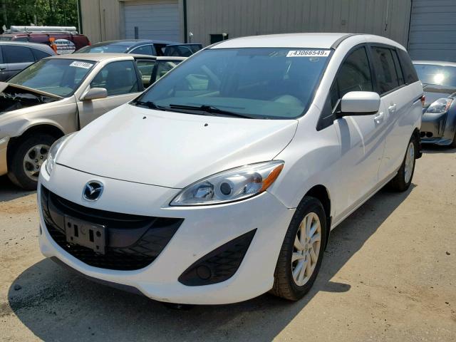 JM1CW2BL8C0102715 - 2012 MAZDA 5 WHITE photo 2