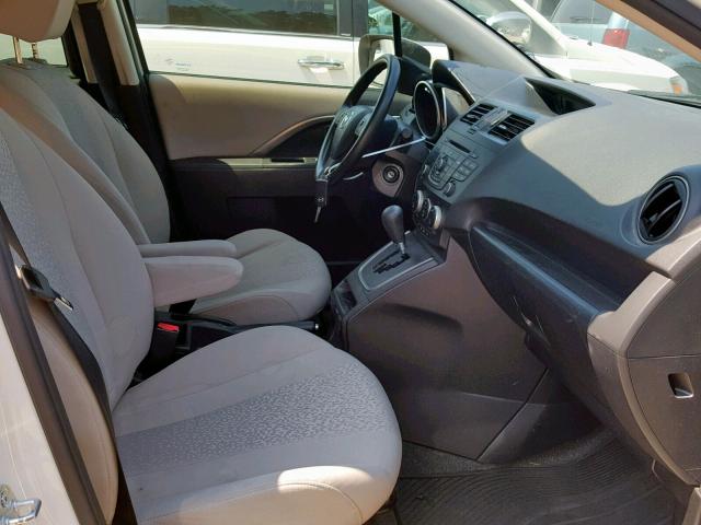 JM1CW2BL8C0102715 - 2012 MAZDA 5 WHITE photo 5