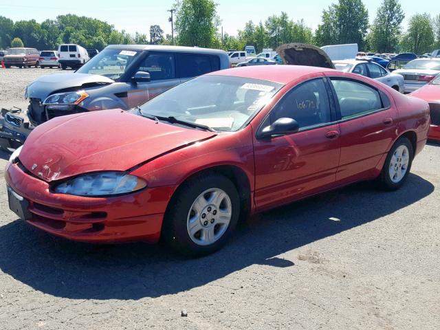 2B3HD46R22H257195 - 2002 DODGE INTREPID S RED photo 2