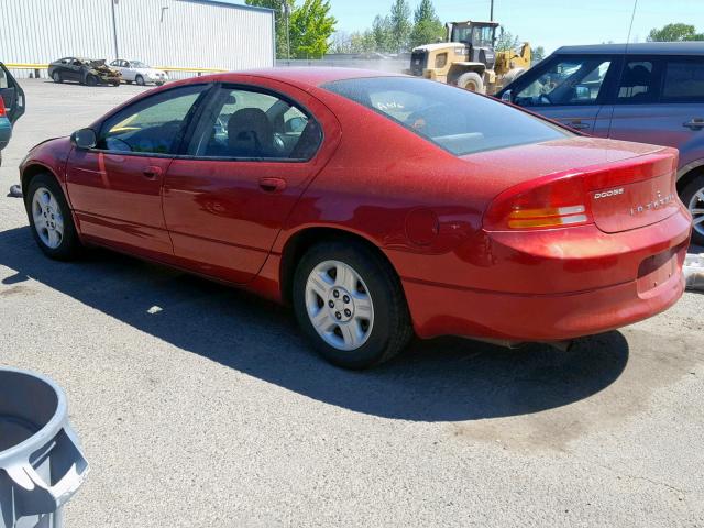 2B3HD46R22H257195 - 2002 DODGE INTREPID S RED photo 3