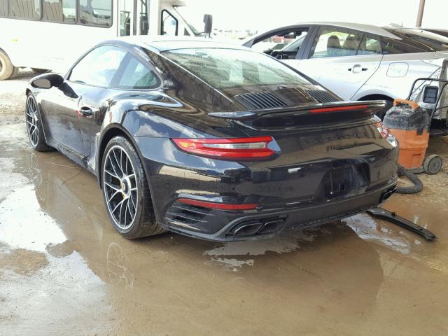 WP0AD2A96HS167593 - 2017 PORSCHE 911 TURBO BLACK photo 3