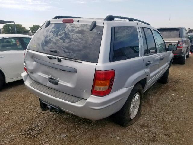 1J4GX48N04C351023 - 2004 JEEP GRAND CHER SILVER photo 4