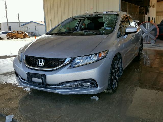 19XFB2F93EE052730 - 2014 HONDA CIVIC EXL 银色 照片 2