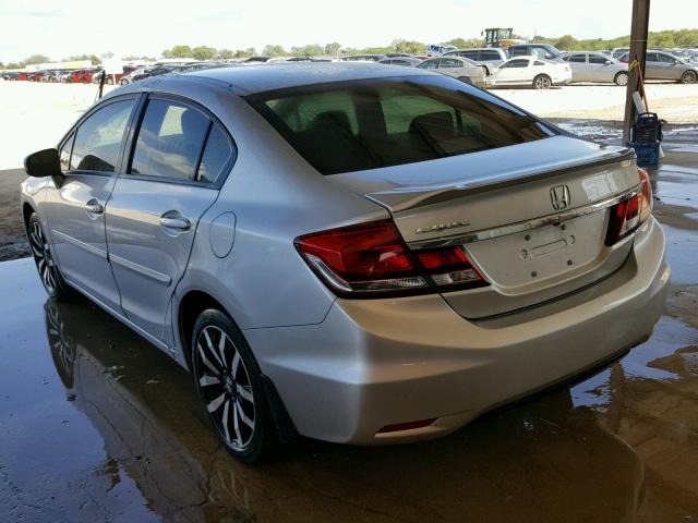 19XFB2F93EE052730 - 2014 HONDA CIVIC EXL 银色 照片 3