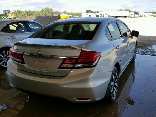 19XFB2F93EE052730 - 2014 HONDA CIVIC EXL 银色 照片 4