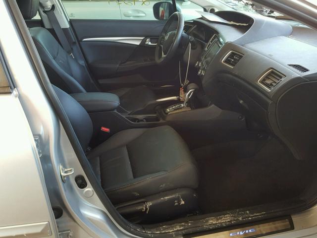 19XFB2F93EE052730 - 2014 HONDA CIVIC EXL 银色 照片 5