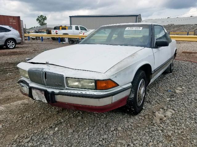 2G4WD14T0L1423965 - 1990 BUICK REGAL LIMI WHITE photo 2