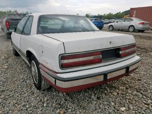 2G4WD14T0L1423965 - 1990 BUICK REGAL LIMI WHITE photo 3