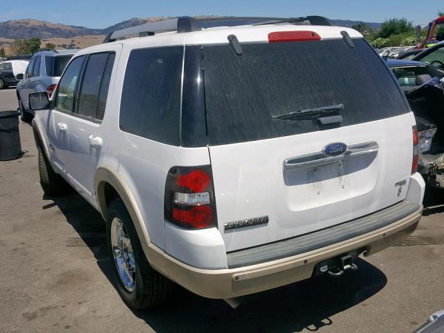 1FMEU64816UA21157 - 2006 FORD EXPLORER E WHITE photo 3