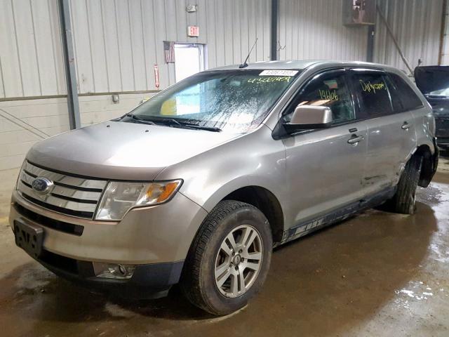 2FMDK48C58BA11194 - 2008 FORD EDGE SEL SILVER photo 2