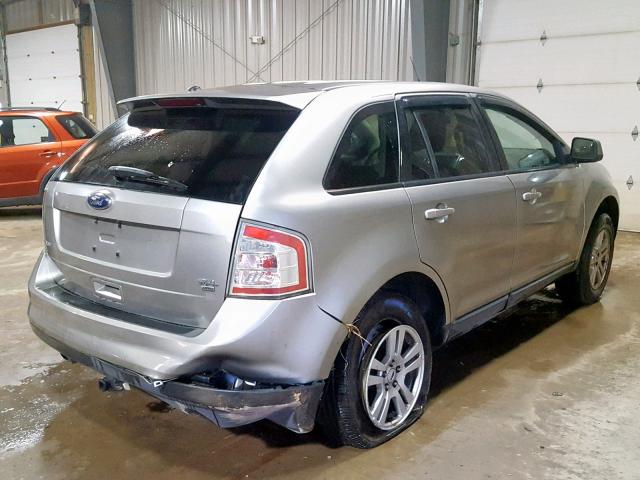 2FMDK48C58BA11194 - 2008 FORD EDGE SEL SILVER photo 4