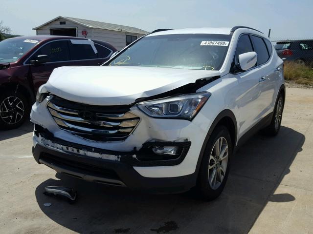 5XYZU3LA5EG211729 - 2014 HYUNDAI SANTA FE S WHITE photo 2