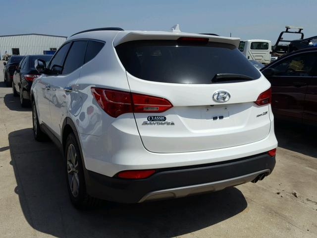 5XYZU3LA5EG211729 - 2014 HYUNDAI SANTA FE S WHITE photo 3