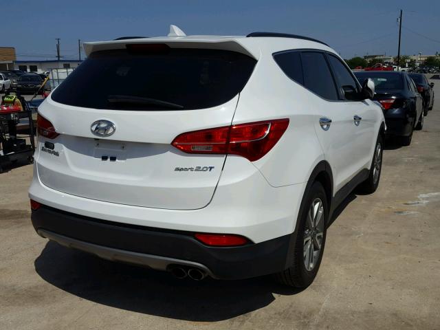 5XYZU3LA5EG211729 - 2014 HYUNDAI SANTA FE S WHITE photo 4