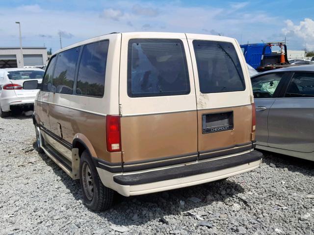 1GKDM15ZXMB510597 - 1991 GMC SAFARI TAN photo 3