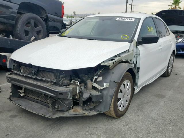 3VW2K7AJ3FM330477 - 2015 VOLKSWAGEN JETTA BASE WHITE photo 2