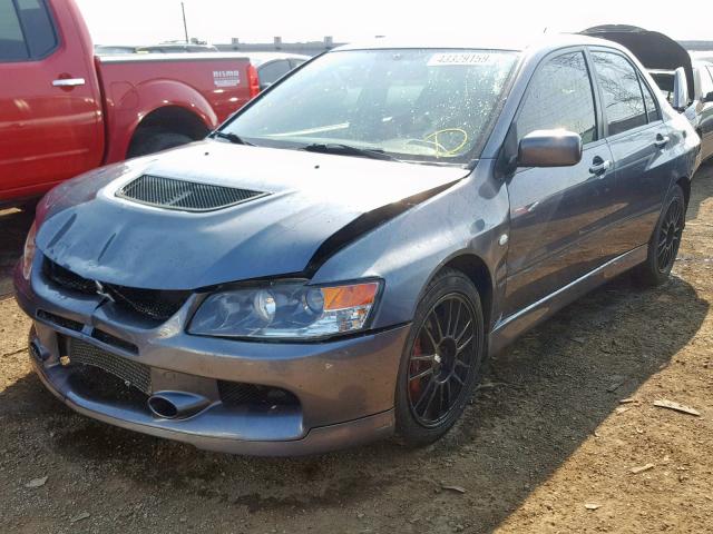 JA3AH86C26U040545 - 2006 MITSUBISHI LANCER EVO GRAY photo 2