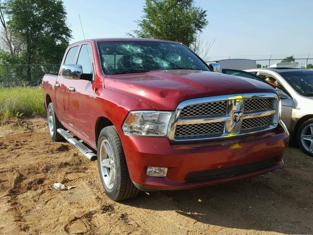 1C6RD7PT6CS348342 - 2012 DODGE RAM 1500 L MAROON photo 1