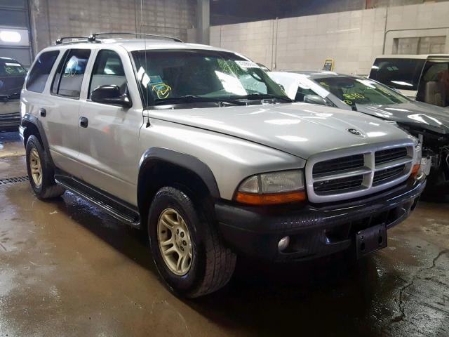 1D4HS38N23F593461 - 2003 DODGE DURANGO SP GRAY photo 1