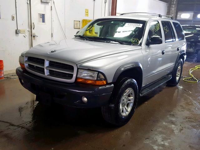 1D4HS38N23F593461 - 2003 DODGE DURANGO SP GRAY photo 2