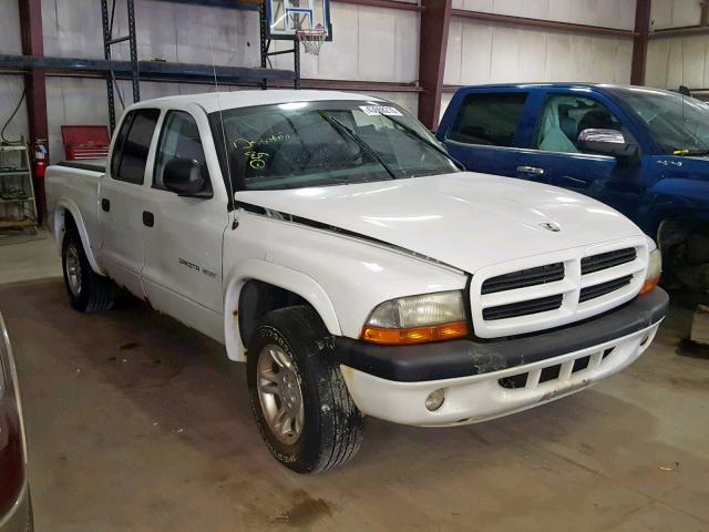 1B7HL38N52S506619 - 2002 DODGE DAKOTA QUA WHITE photo 1