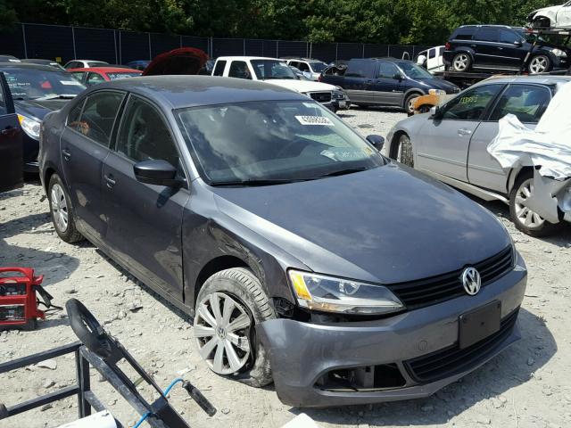 3VW2K7AJ4EM288660 - 2014 VOLKSWAGEN JETTA BASE GRAY photo 1