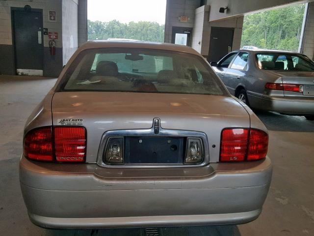 1LNHM86S12Y669599 - 2002 LINCOLN LS GOLD photo 9