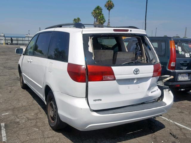 5TDZA23C55S248545 - 2005 TOYOTA SIENNA CE WHITE photo 3