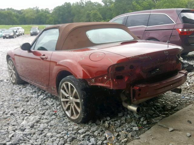 JM1NC25F870136649 - 2007 MAZDA MX-5 MIATA BURGUNDY photo 3