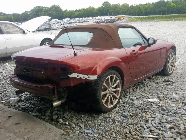 JM1NC25F870136649 - 2007 MAZDA MX-5 MIATA BURGUNDY photo 4