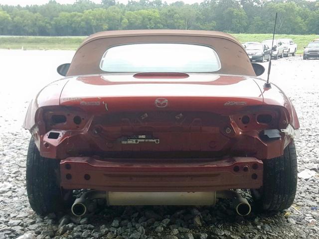 JM1NC25F870136649 - 2007 MAZDA MX-5 MIATA BURGUNDY photo 9