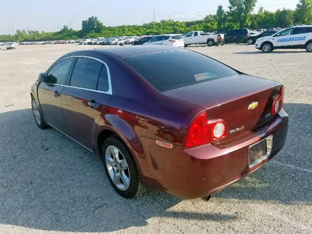 1G1ZC5E06AF179835 - 2010 CHEVROLET MALIBU 1LT BURGUNDY photo 3