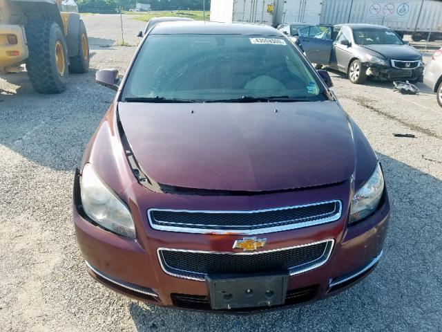 1G1ZC5E06AF179835 - 2010 CHEVROLET MALIBU 1LT BURGUNDY photo 9