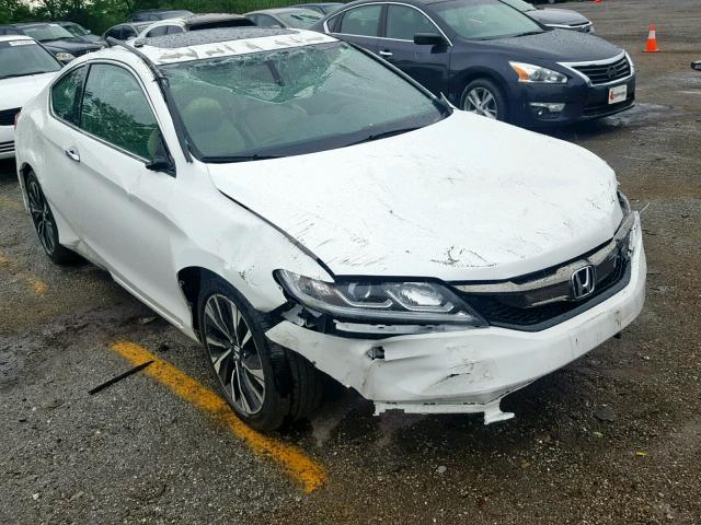 1HGCT2B86GA001291 - 2016 HONDA ACCORD EXL WHITE photo 1