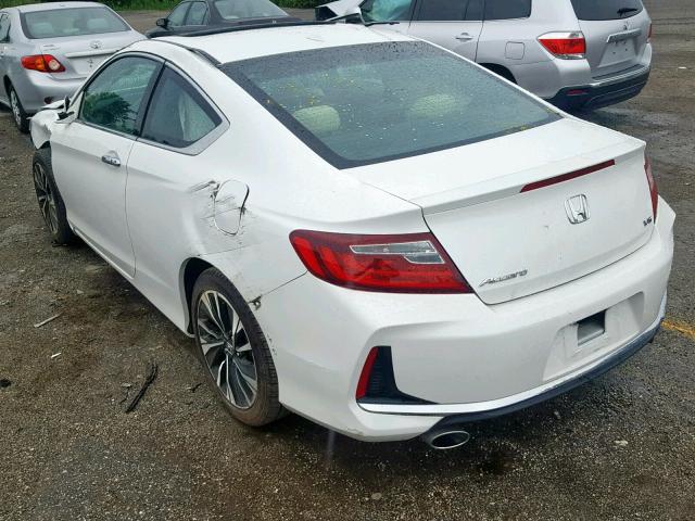 1HGCT2B86GA001291 - 2016 HONDA ACCORD EXL WHITE photo 3