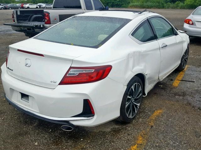 1HGCT2B86GA001291 - 2016 HONDA ACCORD EXL WHITE photo 4