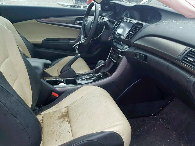 1HGCT2B86GA001291 - 2016 HONDA ACCORD EXL WHITE photo 5